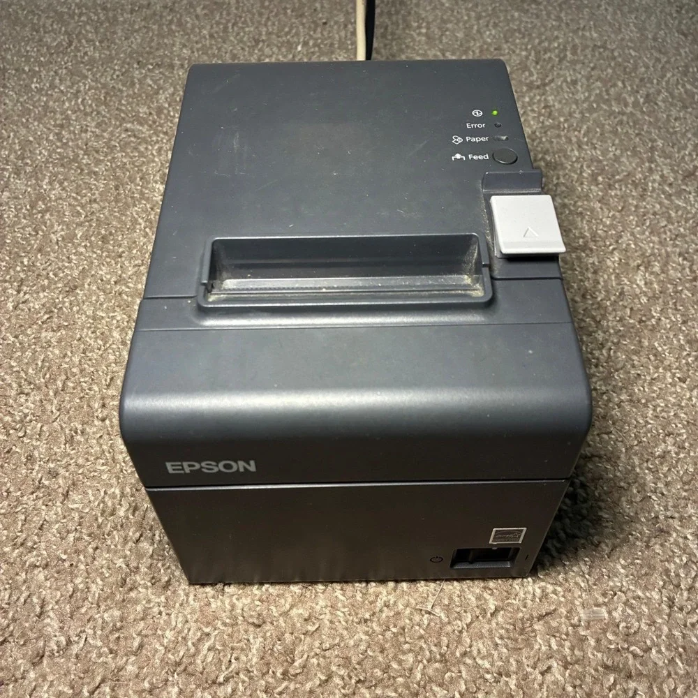 Epson TM-T20 M249A Thermal Receipt Printer Gray POS Business Office USB w/ Cable